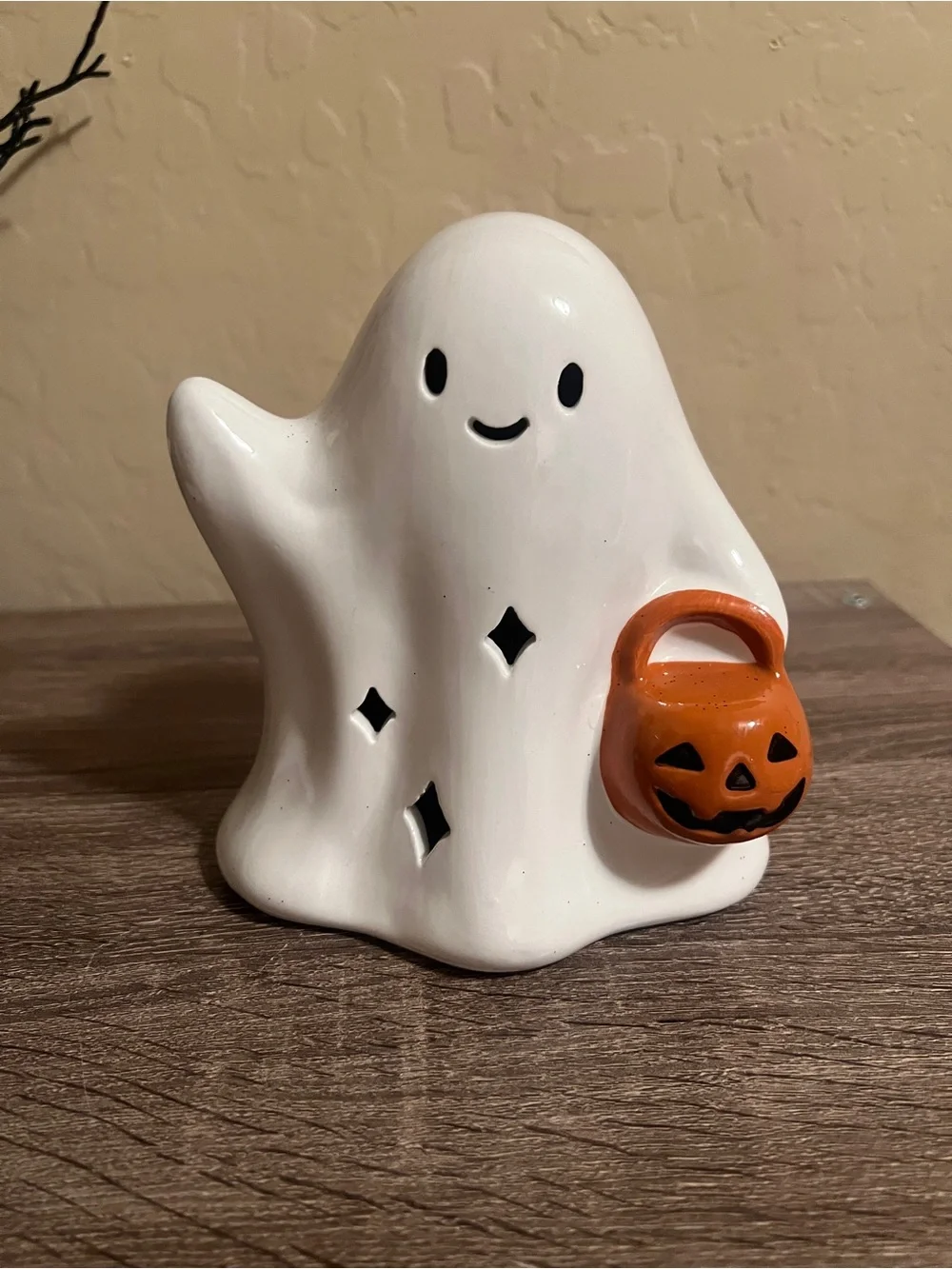 Target Bullseye Light Up LED Ceramic Halloween Ghost NWT